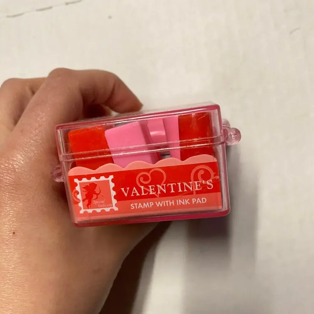 New Valentine's Day Mini Miniature Stamp Set Vintage For Kids